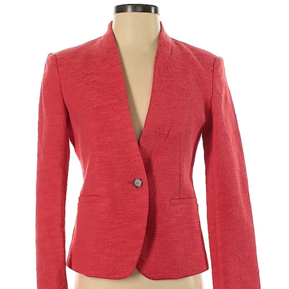Like New Orange/Red LOFT Petite Blazer